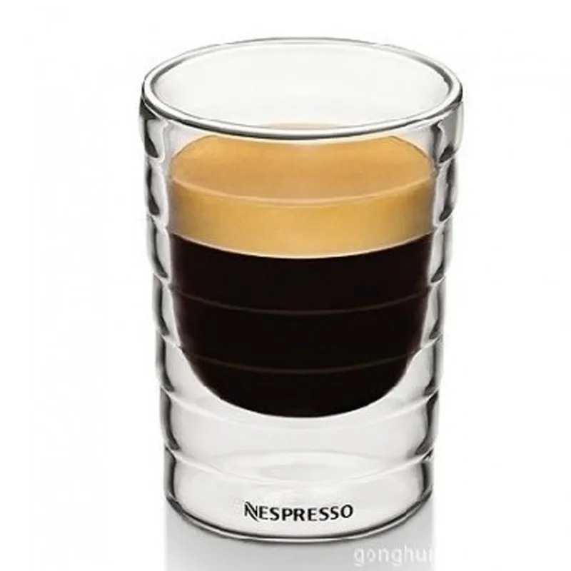 Wine Beer Tequila - Handmade Double Wall Glass Cup canecas