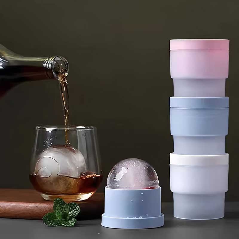 Wine Beer Refrigerator - 3Pcs Ice Ball Maker, Round Ice