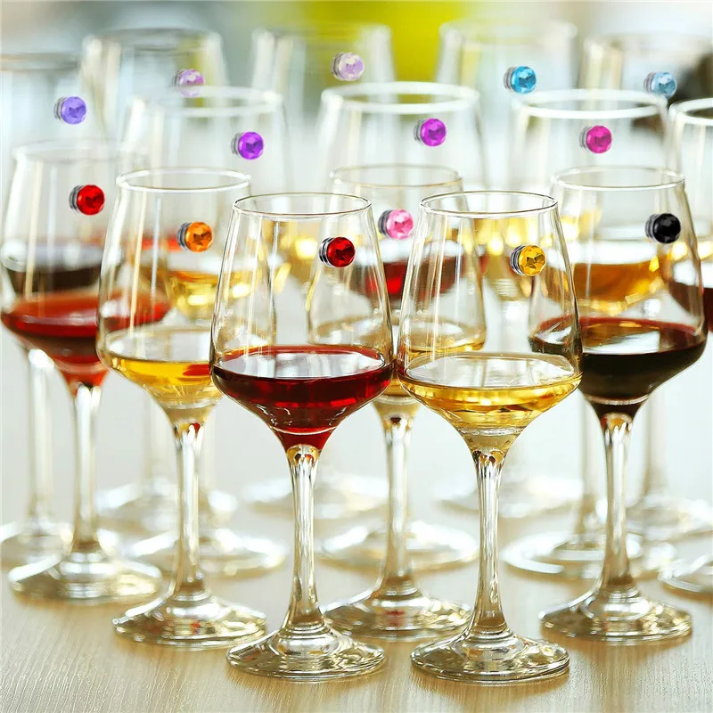 Wine Beer Refrigerator - Magnet Crystal Wine Charms Decor Magnetic