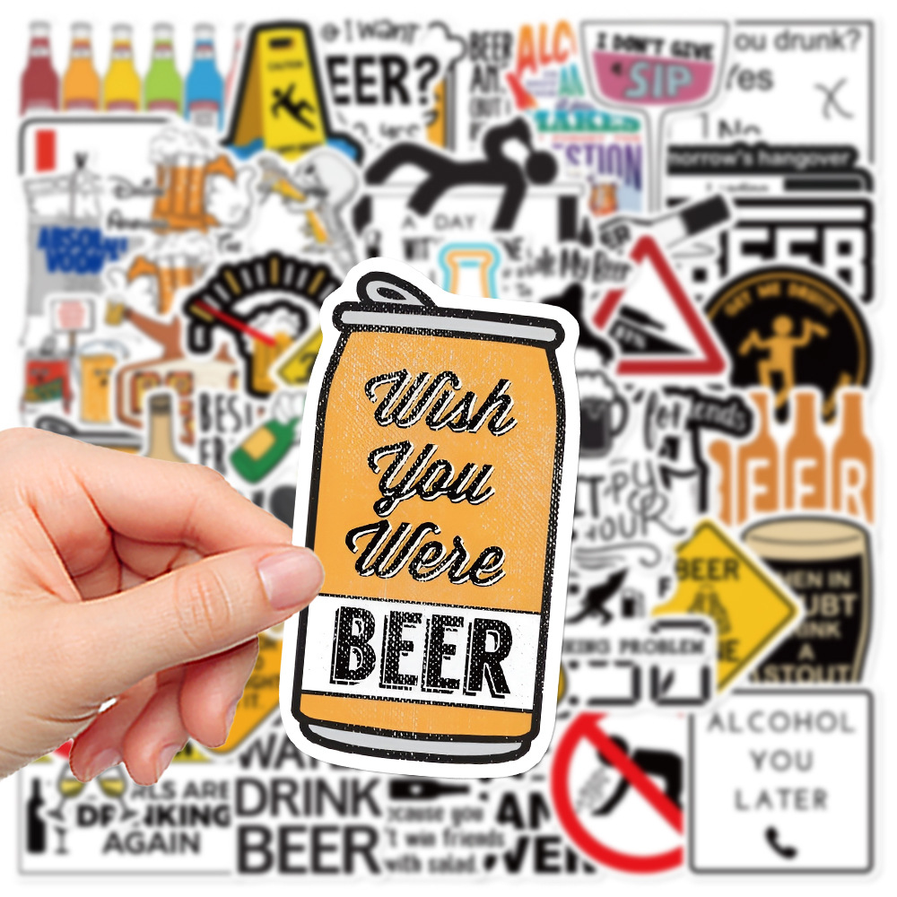 Wine Beer Refrigerator - 10/30/52PCS Funny Alcoholism Vodka Beer Wine