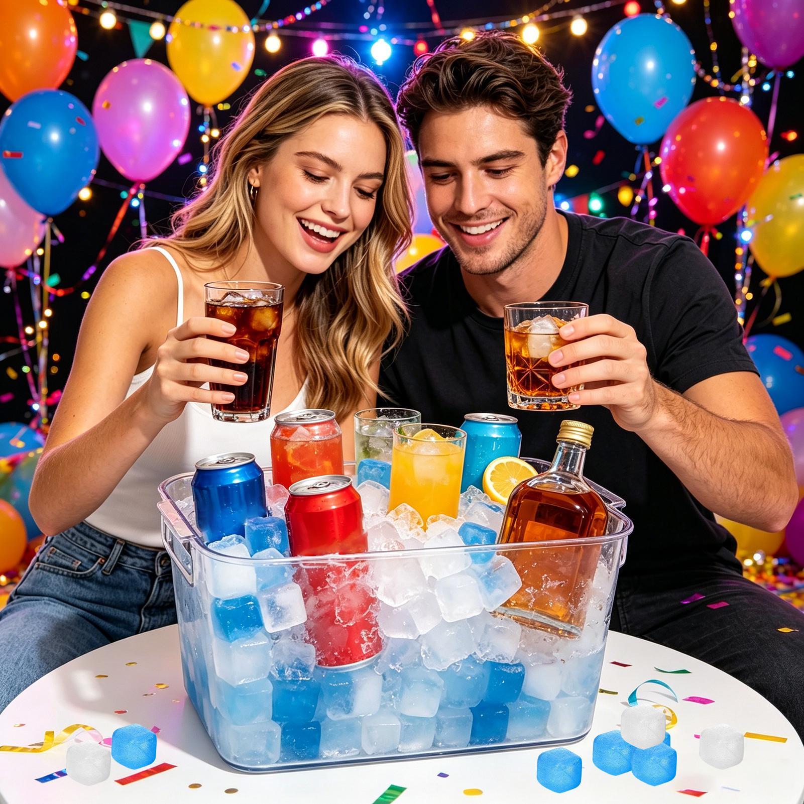 100Pcs Slow Melting Reusable I - Wine Beer Refrigerator review and price