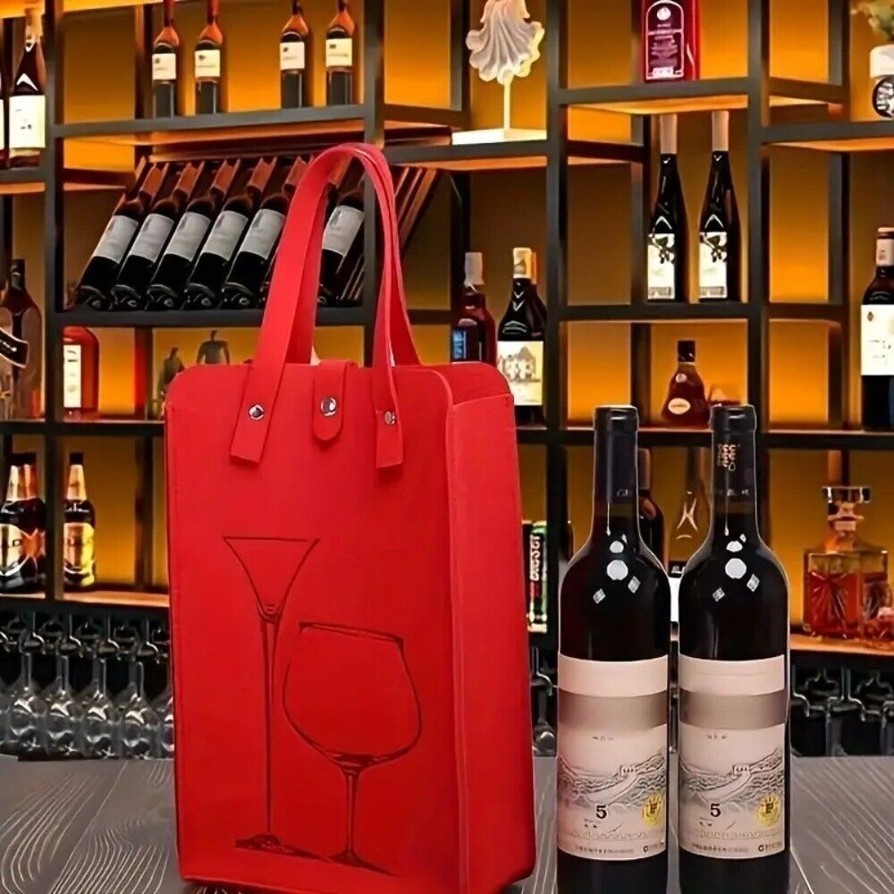 High Quality Felt Red Wine Bag - Wine & Beer Tours Of Nova Scotia review and price