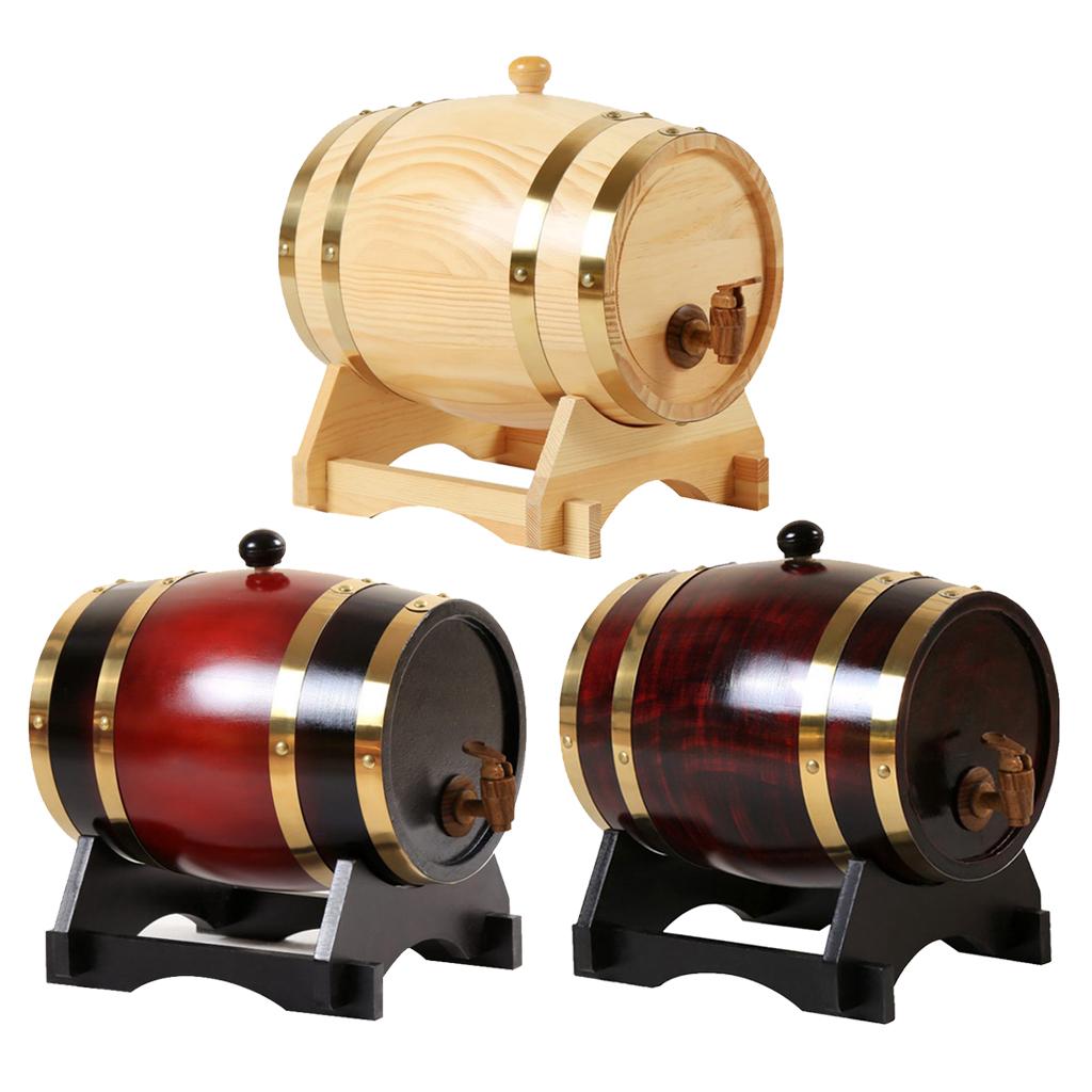 Vintage 3L/1.5L Pine Wine Barr - Wine Beer Tequila review and price
